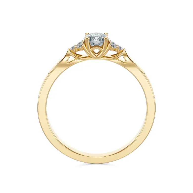 Pierścionek zaręczynowy z diamentami AJPZ_084